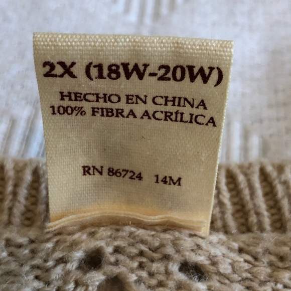 Faded Glory Cozy Oversized Open-weave Sweater - Picture 3 of 8